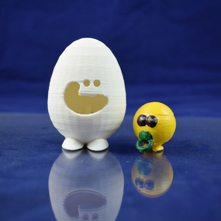 egg yolk toys & games easter kinder holiday tinkercad tinkercadeaster 3D print model - Mito3D
