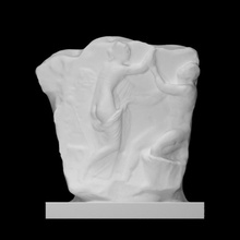 fragment water basin scan roman sculpture statue marble nymph italy satyr sexual 3d print model - Mito3D