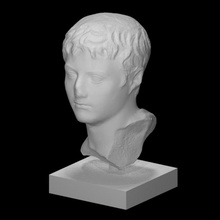drusus elder scan greece greek head portrait sculpture statue marble athens 3d print model - Mito3D