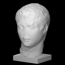 Julio Claudian Principe Varredura cara cabeça retrato escultura Peru mármore 3d print model - Mito3D