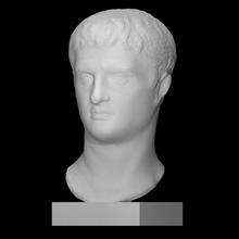 marcus vipsanius agrippa scan face head portrait sculpture turkey marble 3d print model - Mito3D