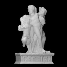 destekler mermer tablolar baküs retinue taramak şekil heykel grup mecazi Dionysus 3d print model - Mito3D