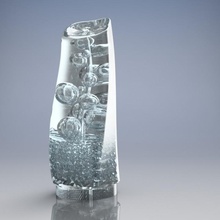 acqua Torre giardino trofeo sla trasparente 3dpiawards reticolo microformatura Innerchannel 3d print model - Mito3D