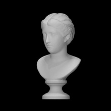 portrait crispina scan face female lady sculpture statue marble italy 3d print model - Mito3D