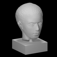 garçon tresser analyse buste Egypte visage tête portrait sculpture 3d print model - Mito3D