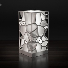 voronoi lâmpada lq versão jardim luz 3d print model - Mito3D