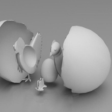 Ostern Wettbewerb Herausforderung Basteln Tinkercadeoster 3d print model - Mito3D