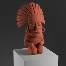 escultura azteca lq jardín 3d print model - Mito3D
