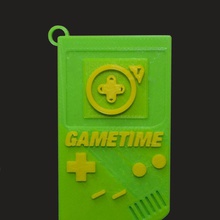 gametime keychain fashion & accessories keyring 3d print model - Mito3D