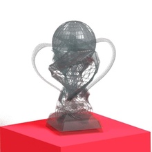 structural trophy & garden award contest structure trophy  globe 3dprint protolabs dpiawards 3d print model - Mito3D