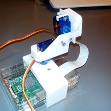 raspberry pi camera tilt mount gadgets & electronics sg90 mkr1000 pan mechanism 3d print model - Mito3D