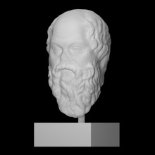 sokrates scan face head man portrait sculpture philosopher socrates 3d print model - Mito3D
