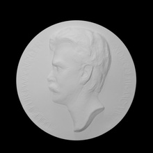 adolf furtw ngler scan face head portrait sculpture relief 3d print model - Mito3D