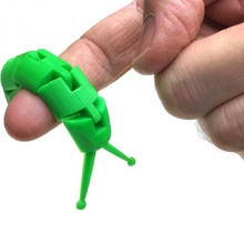articulated slug toys & games cute toy flexi antennae 3d print model - Mito3D