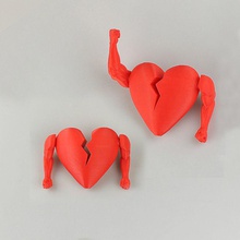 kırık kalp bire Akademi bahçe hobi oyuncak 3dprinted hareketli 3dprinting supportfree 3d print model - Mito3D