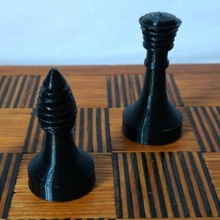 Peter Ganine klassisch Schach einstellen Tafel Spiele Star Trek Brettspiel Schachfiguren 3d print model - Mito3D