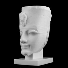 colossale quarzite statua amenhotep iii compagno british museum londra scansione 3d print model - Mito3D
