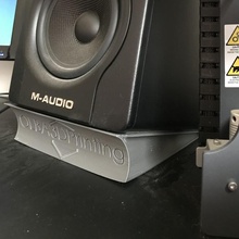 M AUDIO BX5 d2 alto falante ficar pé logotipo aparelhos eletrônicos gadget música Maudio bx5d2 3d print model - Mito3D