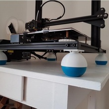 anti-stress ball feet fits cr-10 4020 profile printers build 3d printer 3d print model - Mito3D