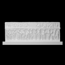 sarcófago alivio Apolo Minerva musas escanear atenea griego romano escultura mármol Italia Dioses 3d print model - Mito3D