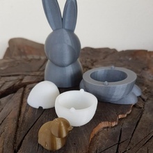 Paskalya tavşan Babushka Bahçe Yumurta tinkercad sürpriz yumurta tinkercadeaster 3d print model - Mito3D