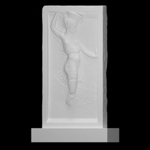 relief so-called kalathiskos dancer scan 3d printable greek roman sculpture marble italy neoattic 3d print model - Mito3D