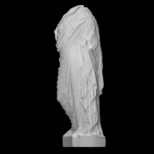 statue imperial lady scan 3d printable figure goddess greece sculpture woman marble olympia draping 3d print model - Mito3D