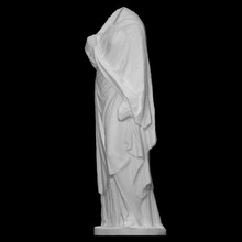 statue empress scan 3d printable sculpture woman marble fountain draped olympia 3d print model - Mito3D