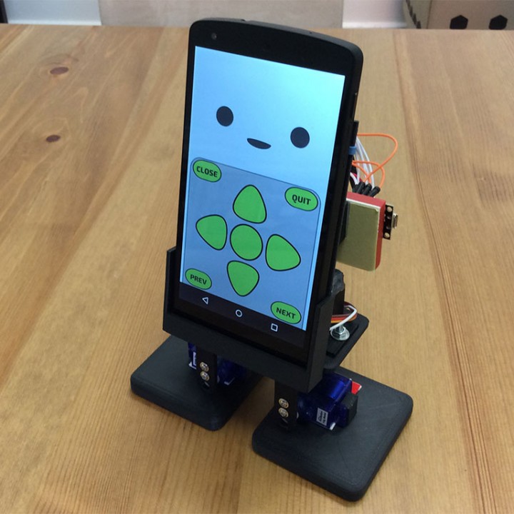 mobbob teléfono inteligente controlado escritorio robot gadgets electrónica smart 3D print model - Mito3D