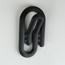paper clip coat hook - novelty & garden decoration house paperclip hallway jumper jacket 3d print model - Mito3D