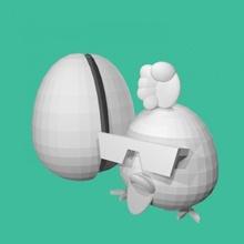 chickenegg tinkercadeaster tinkercad 3d print model - Mito3D