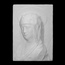 Hanım üzüntü taramak 3 boyutlu yazdırılabilir büst baş Vesika heykel Floransa İtalya materyal 3d print model - Mito3D