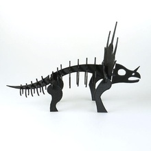 simple squelette dinosaure triceratops jouets jeux tricératops 3d print model - Mito3D