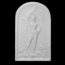 fairy queen scan 3d printable figure sculpture statue woman marble relief 3d print model - Mito3D