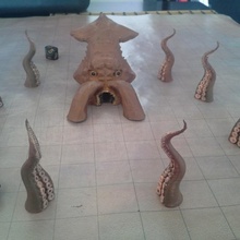 kraken body ready print tabletop gaming monster ocean sea table giant squid veerlec 3d print model - Mito3D