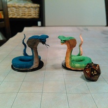 naga collection tabletop snake dungeonsanddragons snakes d&d dnd pathfinder dungeons&dragons sneeple snakepeople 3d print model - Mito3D