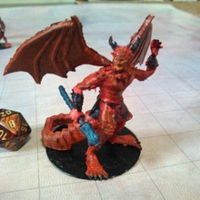 pit fiend tabletop demon devil hell dungeonsanddragons d&d dnd abyss pathfinder dungeons&dragons devils pitfiend 3d print model - Mito3D