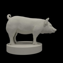 pig miniature tabletop dungeonsanddragons piggy d&d dnd dungeons&dragons pigs minature 3d print model - Mito3D