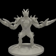 glabrezu mesa demonio diablo monstruo calabozos Dragones d dnd mazmorras dragones pionero 3d print model - Mito3D
