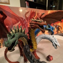 tiamat mesa continuar dragones dnd mazmorras miniatura 3d print model - Mito3D