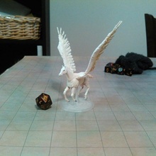 pegasus tabletop gaming fantasy mythology rpg wargaming horse miniature roleplaying myth 3d print model - Mito3D