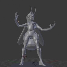 thriae queen tabletop insect sexy woman bee meow thriaequeen 3d print model - Mito3D