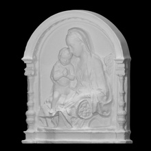 virgin child scan 3d printable jesus sculpture renaissance madonna florence italy mary relief terracotta 3d print model - Mito3D