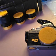 Yashica fr ii corps casquette rechange pièces caméra 3d print model - Mito3D