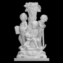 les vertus theologales scan baby book greek mythology sculpture statue child religion france virtue 3dprint cupid europe 3dscan anchor justice feed belgiul 3d print model - Mito3D