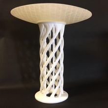 ufo light stand & garden furniture candlesticks tlights homewears helixstand 3d print model - Mito3D