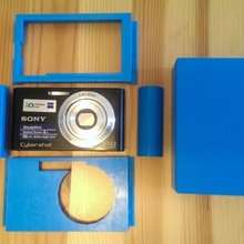 sony dsc-w320 handle protecting case spare parts camera dsc w320 3d print model - Mito3D