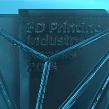 3dpia hexagonal protolabs trophy & garden hexagon sla designchallenge transparent translucent 3d print model - Mito3D