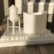 Greenville água torre brinquedos jogos 3d print model - Mito3D