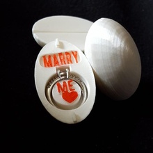 marry easter egg kttjdesign & garden married tinkercadeaster marryme kttjdesigndk 3d print model - Mito3D